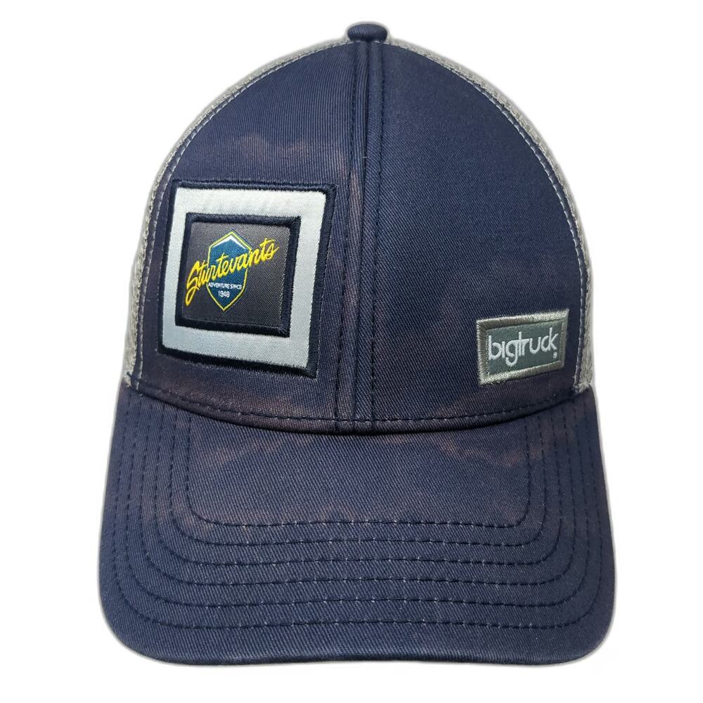 bigtruck Trucker Hat Blue Gray One Size Sturtevants Patch Mesh Snapback hat